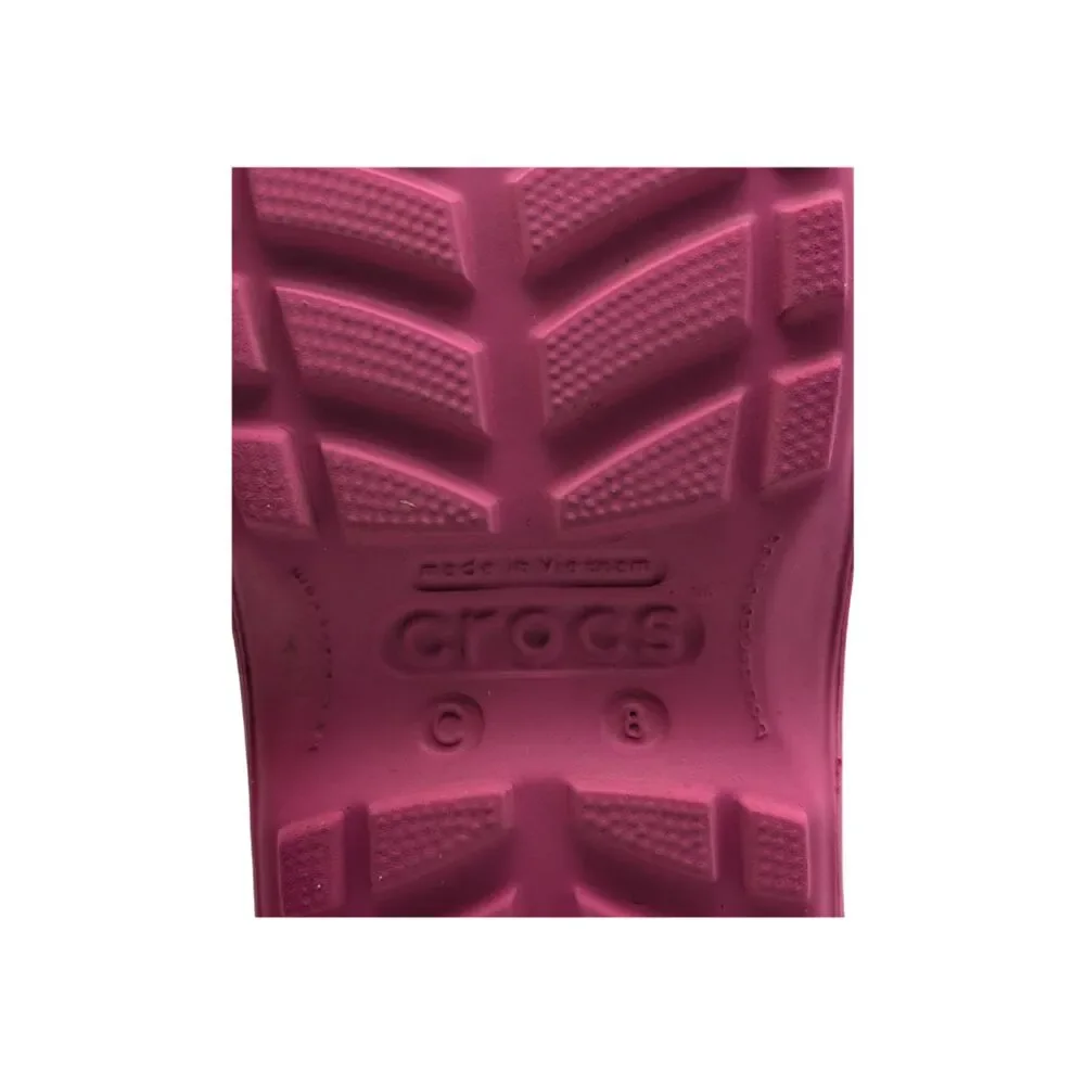 Crocs Pink Crush Handle It Rain Boots Size Toddler 8